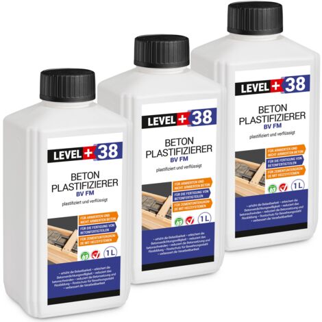 LEVEL+ Beton-Zusatzmittel Fliessmittel Plastifizierer Betonverflüssiger L+38 - 3L