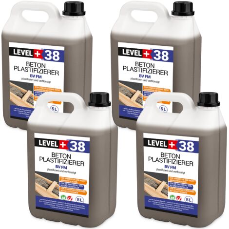 LEVEL+ Beton-Zusatzmittel Fliessmittel Plastifizierer Betonverflüssiger L+38 - 20L