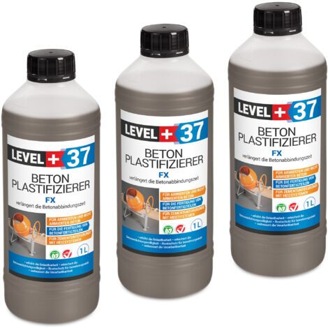 LEVEL+ Betonverflüssiger Estrichzusatz Beton-Zusatzmittel Plastifizierer L+37 - 3L