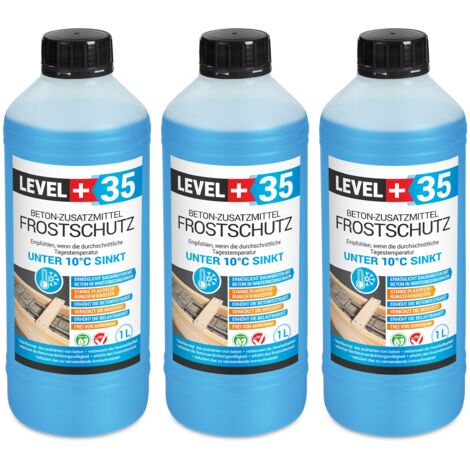 LEVEL+ Plastifizierer Beton-Zusatzmittel Frostschutz Betonzusatz L+35 - 3L