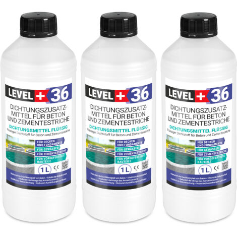 LEVEL+ Dichtsungsmittel Flüssig für Beton und Zementestriche L+36 - 3L