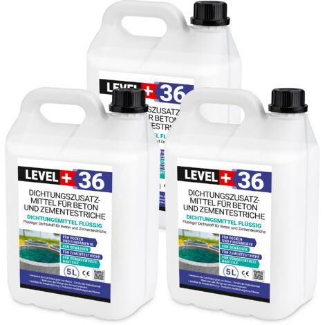 LEVEL+ Dichtsungsmittel Flüssig für Beton und Zementestriche L+36 - 15L