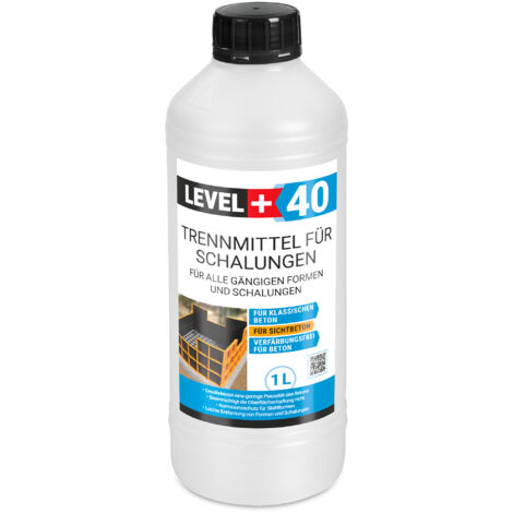 LEVEL+ Trennmittel für Formen und Schalungen Gips- Betontrennmittel L+40 - 1L