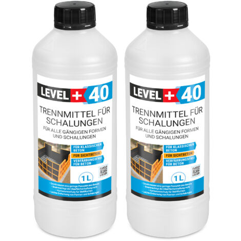 LEVEL+ Trennmittel für Formen und Schalungen Gips- Betontrennmittel L+40 - 2L