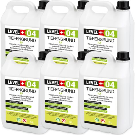 LEVEL+ Universal Grundierung Acryl Tiefgrund Haftgrund L+04 - 30L
