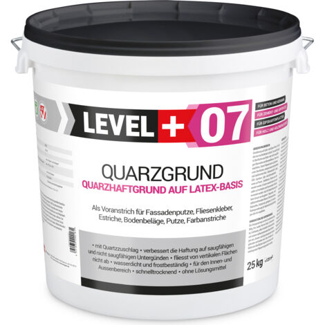 LEVEL+ Quarzgrund Grundierung Putzhaftgrund Holz OSB L+07 - 25KG