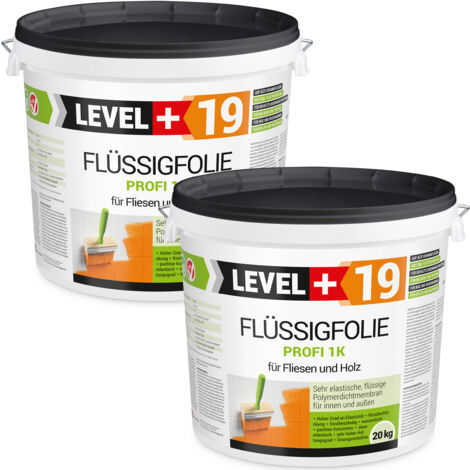 LEVEL+ Flüssigfolie Dichtfolie Abdichtung Holz L+19 - 40KG