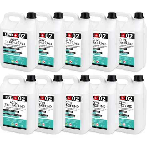 LEVEL+ Acryl Tiefengrund Grundierung Zement Gipsputz L+02 - 50L