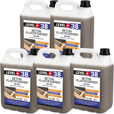 LEVEL+ Beton-Zusatzmittel Fliessmittel Plastifizierer Betonverflüssiger L+38 - 25L