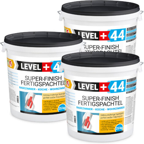 LEVEL+ Fertigspachtel Spachtelmasse Finish Masse Q4 L+44 - 75KG