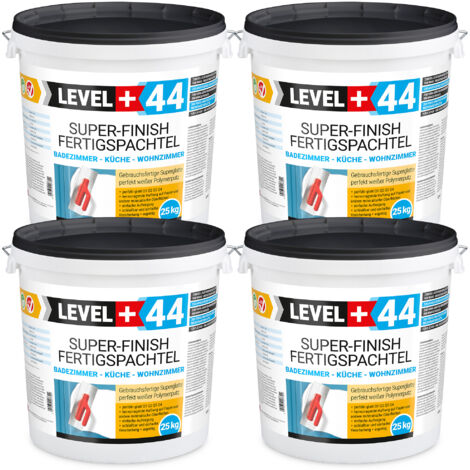 LEVEL+ Fertigspachtel Spachtelmasse Finish Masse Q4 L+44 - 100KG