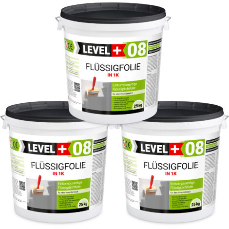 LEVEL+ Flüssigfolie Badabdichtung 1K Dichtfolie L+08 - 75KG
