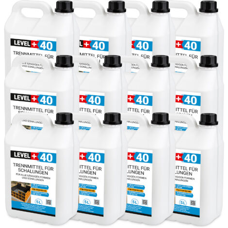 LEVEL+ Trennmittel für Formen und Schalungen Gips- Betontrennmittel L+40 - 60L