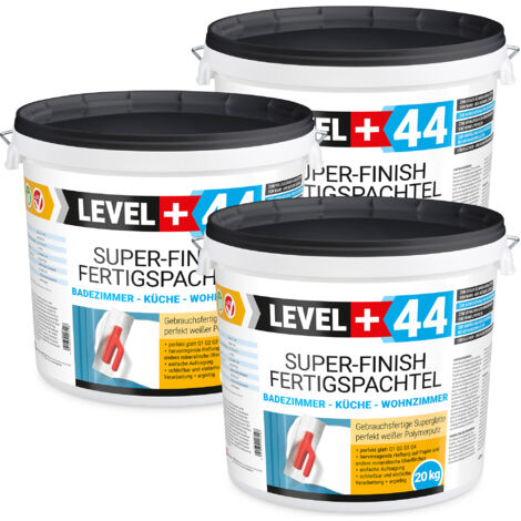LEVEL+ Fertigspachtel Spachtelmasse Finish Masse Q4 L+44 - 60KG