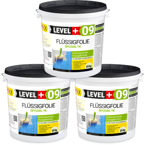 LEVEL+ Flüssigfolie Abdichtung Dichtfolie Flexibel L+09 - 75KG