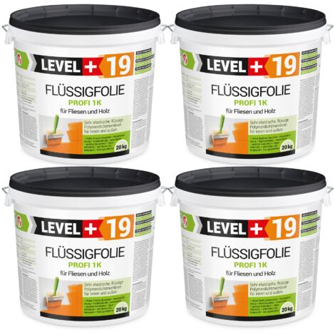 LEVEL+ Flüssigfolie Dichtfolie Abdichtung Holz L+19 - 80KG