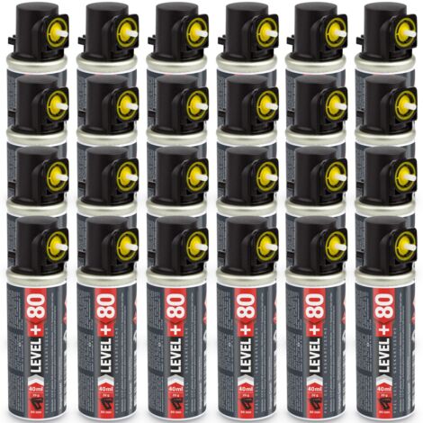 LEVEL+ Gaskartusche 80mm 40ml Fuel Cell Ersatzgas für Stiftnagler L+80 - 24 St.
