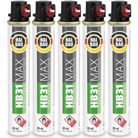 Gaskartusche Nagler 3x Gaskartusche 165 Mm / 80 Ml Für Gasnagler – Ganzjahresgas HB31, Roter Ring, Propan-Butan Gaskartusche Nagler 3x Gaskartusche 165 Mm / 80 Ml Für Gasnagler – Ganzjahresgas HB31, Roter Ring, Propan-Butan