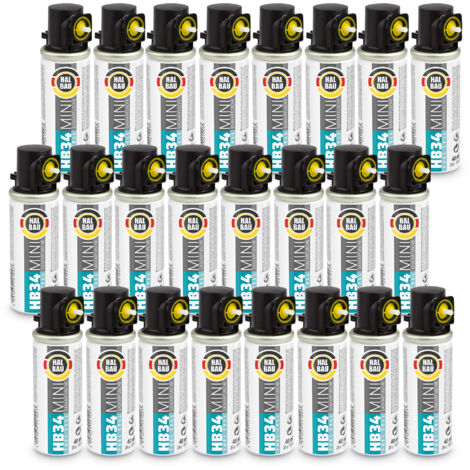 HALBAU Gaskartusche 80mm 40ml Fuel Cell Ersatzgas für Stiftnagler HB34 - 24 St.