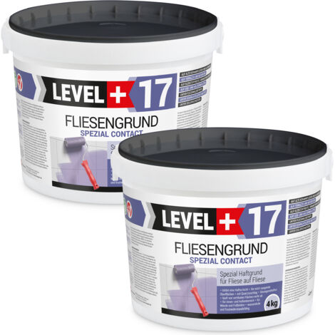 LEVEL+ Fliesengrund Haftgrund Quarzgrund Fliesengrundierung L+17 - 8KG