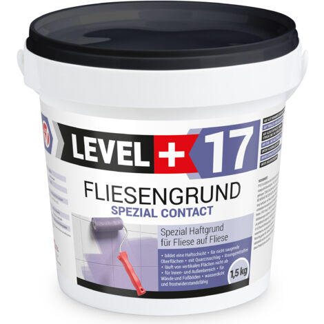 LEVEL+ Fliesengrund Haftgrund Quarzgrund Fliesengrundierung L+17 - 1,5KG
