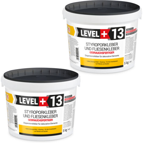 LEVEL+ Styroporkleber Dispersionkleber Dekor Deckenplatten L+13 - 5+5KG (1/5)
