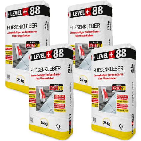 LEVEL+ Fliesenkleber Flexkleber Flexmörtel Naturstein Fliesen L+88 - 100KG