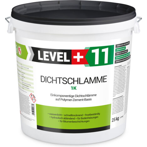 LEVEL+ Dichtschlämme 1K Trockener Keller Abdichtung L+11 - 25KG