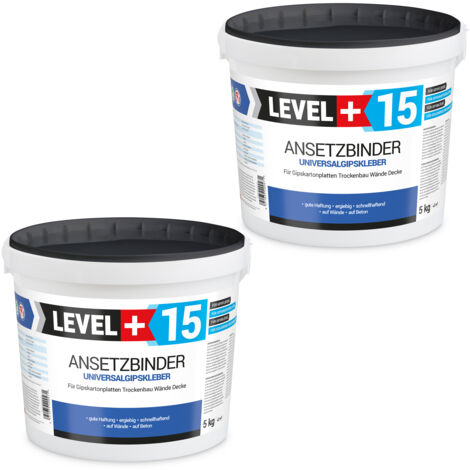 LEVEL+ Gipskleber Für Dekorplatten Ansetzbinder L+15 - 10KG
