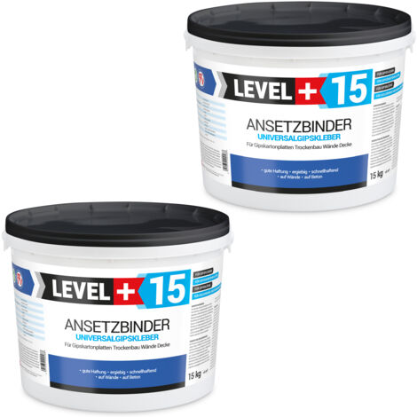 LEVEL+ Gipskleber Für Dekorplatten Ansetzbinder L+15 - 30KG