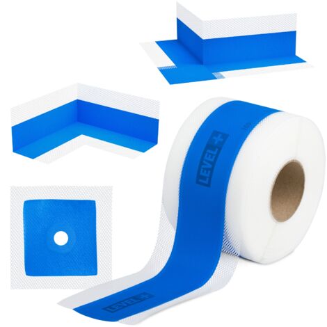 Mega Dichtset Flüssigfolie 25Kg Dichtbahn Ecke Dichtband für Bad Dusche LEVEL+ SET52 Mega Dichtset Flüssigfolie 25Kg Dichtbahn Ecke Dichtband für Bad Dusche LEVEL+ SET52