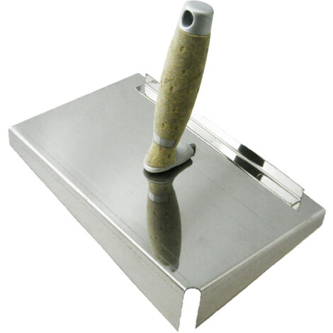 CONTOO Fugblech Edelstahl 245x155mm Edelstahl-Verfugungsblech LEDERGRIFF CT04