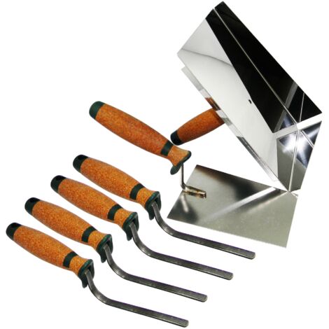 CONTOO Fugblech Edelstahl 245x155mm + Trapezkelle + Fugenkelle 6+8+10+12mm KORKGRIFF CT04 (1/4)
