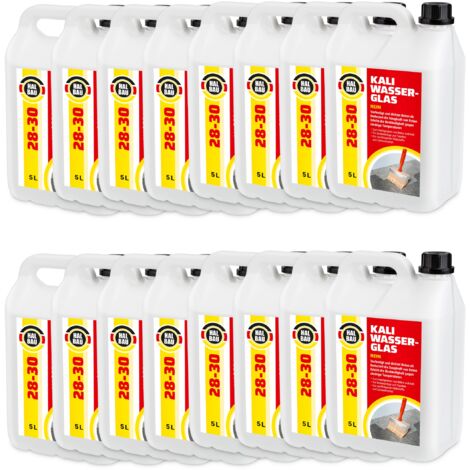 HALBAU Kaliwasserglas HB28-30 Betonimprägnierung Holzschutz Grundierung Konservierung - 80L