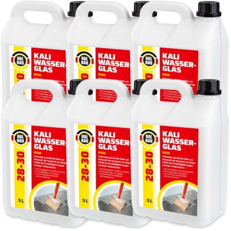 HALBAU Kaliwasserglas HB28-30 Betonimprägnierung Holzschutz Grundierung Konservierung - 30L