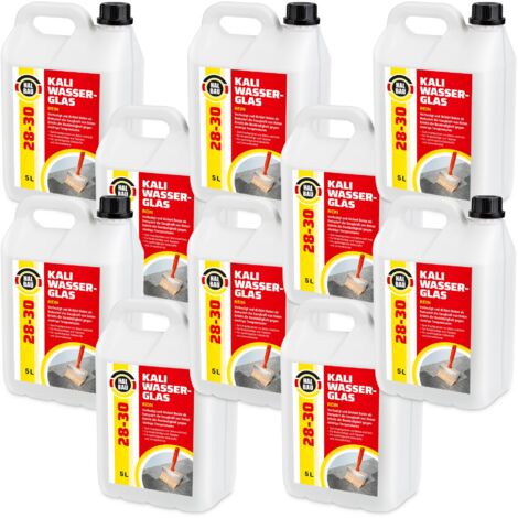 HALBAU Kaliwasserglas HB28-30 Betonimprägnierung Holzschutz Grundierung Konservierung - 50L