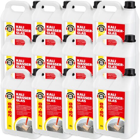 HALBAU Kaliwasserglas HB28-30 Betonimprägnierung Holzschutz Grundierung Konservierung - 60L