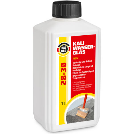 HALBAU Kaliwasserglas HB28-30 Betonimprägnierung Holzschutz Grundierung Konservierung - 1L