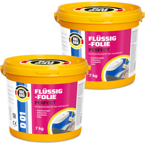 HALBAU Flüssigfolie Perfect Badabdichtung Dichtmembran Dichtfolie D01 - 14KG