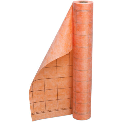 LEVEL+ Dichtbahn Dichtvlies unter Fliesen Wasserdicht Orange HQ PP1200 - 1m²