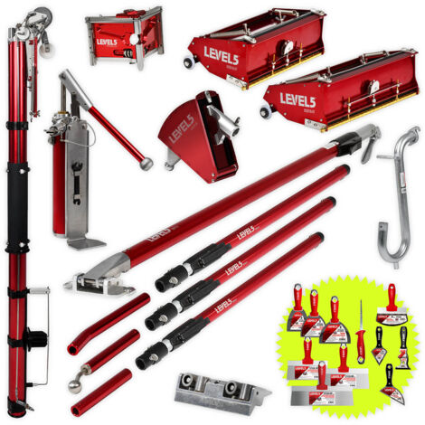 LEVEL5 Automatische Spachtelwerkzeuge Trockenwandfugen verspachtelt SET 4-601P