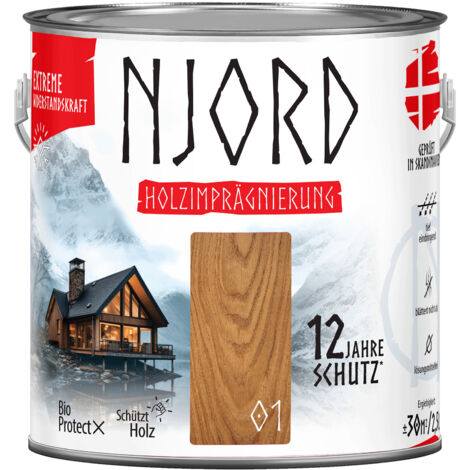 NJORD Extreme Holzimpragnierung (01) Nordische Kiefer - 2,5L (1/4)