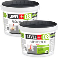 LEVEL+ Flüssigfolie Badabdichtung 1K Dichtfolie L+08 - 8KG