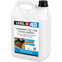 LEVEL+ Trennmittel für Formen und Schalungen Gips- Betontrennmittel L+40 - 5L