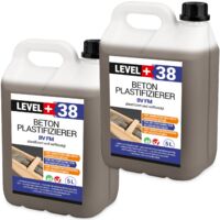 LEVEL+ Beton-Zusatzmittel Fliessmittel Plastifizierer Betonverflüssiger L+38 - 10L