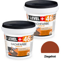 LEVEL+ Dachfarbe Sockelfarbe elastische Dicht-Polymermembrane L+46 ZIEGELROT - 3KG
