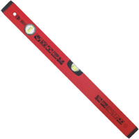 Wasserwaage 60cm Rot Alu-Profil Stoßfest 2 Libellen 100cm ROT