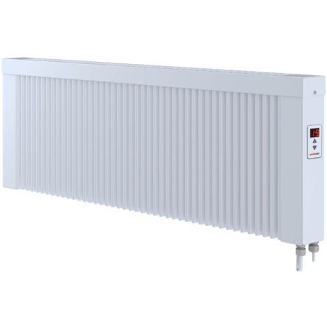 Elektroheizung areo direct base niedrige Flächenspeicherheizung 1200 Watt - simples Thermostat - Appsteuerung ohne Zusatzhardware möglich - von eVARMO