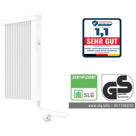 Elektroheizung areo smart GS Flächenspeicherheizung 800 Watt - geprüfte Sicherheit - digitales Thermostat mit LCD-Display von eVARMO (1/5)