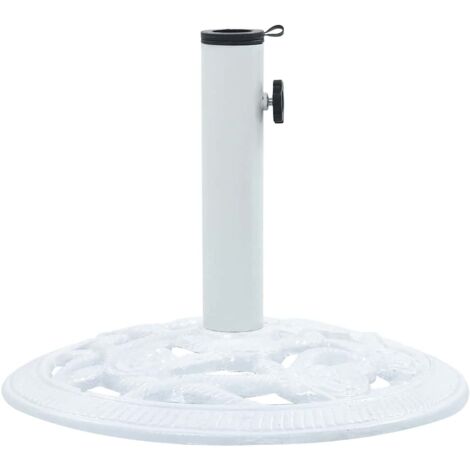 Sonnenschirmständer Weiß 9 kg 40 cm Gusseisen